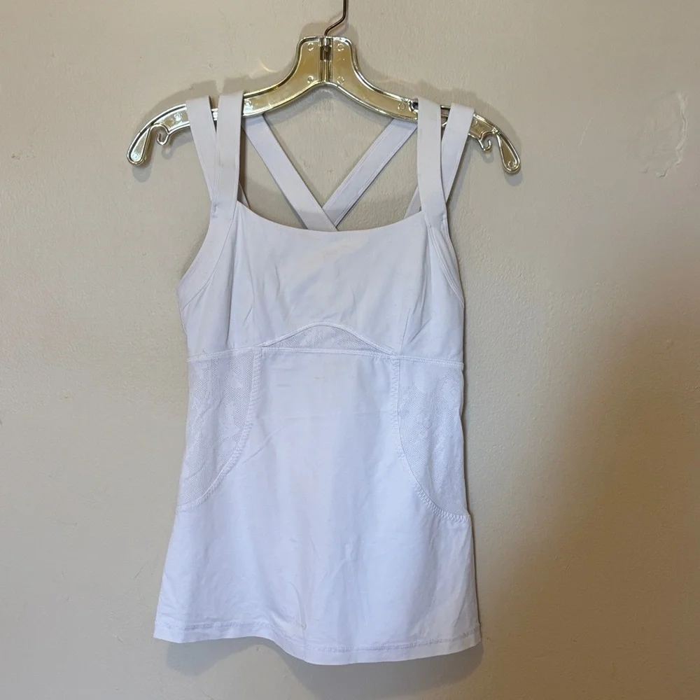 Lululemon Athletica White Camisole Top